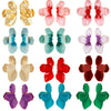 Wholesale Alloy Dripping Oil Flower Pattern Exaggerated Women's Earrings Sweet Style