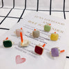 Wholesale Alloy Drop Oil Square Stud Earrings Accessories Jewelry Making Material With 925 Silver Needle