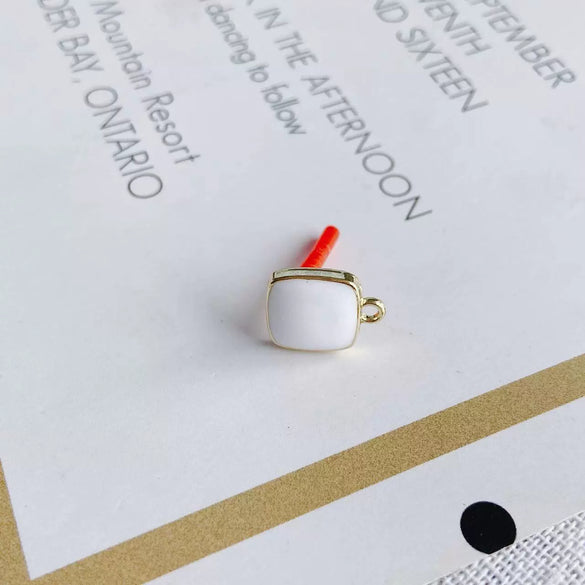 Wholesale Alloy Drop Oil Square Stud Earrings Accessories Jewelry Making Material With 925 Silver Needle