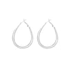 Wholesale Alloy Drop Plain Hoop Earrings For Women Electroplated
