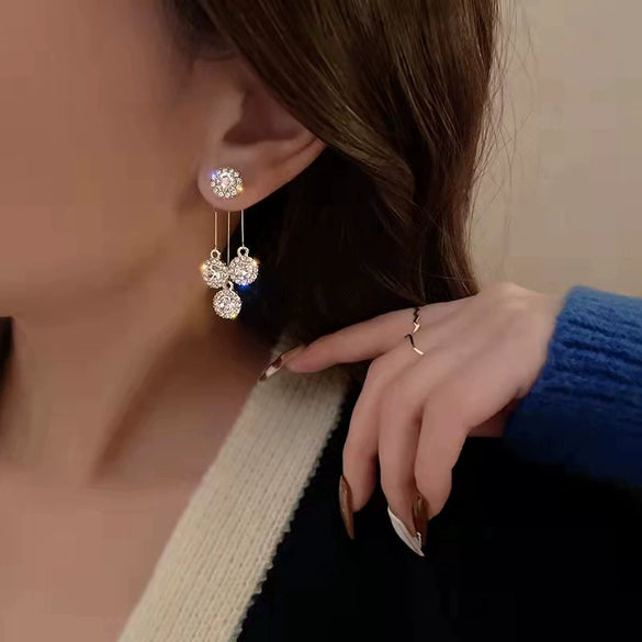Wholesale Alloy Dropshaped Geometric Women's Long Tassel Earrings