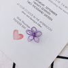 Wholesale Alloy Ear Jewelry Accessories With Color Petals Double Hollow Flowers And Baking Paint