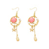 Wholesale Alloy Electroplated Animal Shaped Starfish And Conch Pendant Earrings For Women