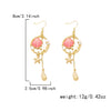 Wholesale Alloy Electroplated Animal Shaped Starfish And Conch Pendant Earrings For Women