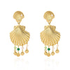 Wholesale Alloy Electroplated Animal Zodiac Starfish Shell Pendant Earrings For Women