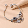Wholesale Alloy Electroplated Bracelet With Angel Wings Bear Crown Rhombus Geometric Animal Zodiac Pendants