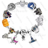 Wholesale Alloy Electroplated Cartoon Character Beaded Charm Bracelet For Unisex