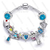 Wholesale Alloy Electroplated Cartoon Character Beaded Charm Bracelet For Unisex