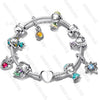 Wholesale Alloy Electroplated Cartoon Character Beaded Charm Bracelet For Unisex