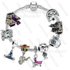 Wholesale Alloy Electroplated Cartoon Character Beaded Charm Bracelet For Unisex