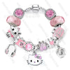 Wholesale Alloy Electroplated Cartoon Character Beaded Charm Bracelet For Unisex