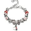 Wholesale Alloy Electroplated Cartoon Character Beaded Charm Bracelet For Unisex