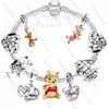 Wholesale Alloy Electroplated Cartoon Character Beaded Charm Bracelet For Unisex