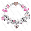 Wholesale Alloy Electroplated Cartoon Character Beaded Charm Bracelet For Unisex