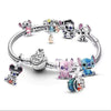 Wholesale Alloy Electroplated Cartoon Character Beaded Charm Bracelet For Unisex
