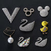Wholesale Alloy Electroplated Creative Metal Accessories With Mickey Head And Duck Shapes For Jewelry And Mobile Phone Shells