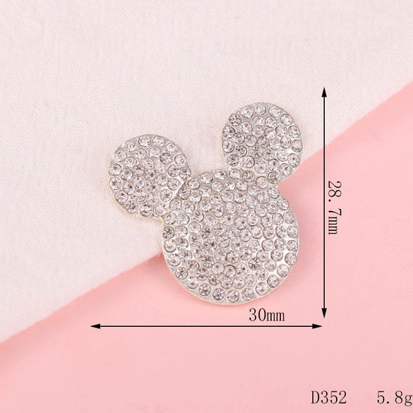 Wholesale Alloy Electroplated Creative Metal Accessories With Mickey Head And Duck Shapes For Jewelry And Mobile Phone Shells