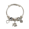 Wholesale Alloy Electroplated Elephant Peach Heart Tree Of Life Pendant Bracelet For Women