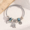 Wholesale Alloy Electroplated Elephant Peach Heart Tree Of Life Pendant Bracelet For Women