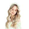Wholesale Alloy Electroplated Fashion Rhinestone Letters Headband Headwear For Female