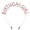 Wholesale Alloy Electroplated Fashion Rhinestone Letters Headband Headwear For Female