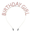 Wholesale Alloy Electroplated Fashion Rhinestone Letters Headband Headwear For Female