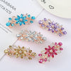 Wholesale Alloy Electroplated Flower Rhinestone Hairpin For Women