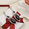 Wholesale Alloy Electroplated Geometric Crystal Diamond Earrings