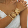 Wholesale Alloy Electroplated Geometric Exaggerated Hollowout Metal Bracelets Accessories