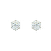 Wholesale Alloy Electroplated Geometric Single Zircon Earrings Simple Style