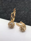 Wholesale Alloy Electroplated Geometric Style Earrings Inlaid With Zircon For Women