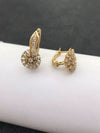 Wholesale Alloy Electroplated Geometric Style Earrings Inlaid With Zircon For Women