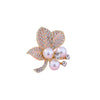 Wholesale Alloy Electroplated Ginkgo Leaf Brooch For Women Light Luxury Natural Style