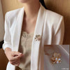 Wholesale Alloy Electroplated Ginkgo Leaf Brooch For Women Light Luxury Natural Style