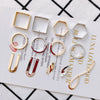 Wholesale Alloy Electroplated Jewelry Accessories Round Square U Shaped Earrings Pendant Bracelet