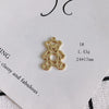 Wholesale Alloy Electroplated Jewelry Retro Literary Cut Out Bear Robot Pendant