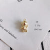 Wholesale Alloy Electroplated Jewelry Retro Literary Cut Out Bear Robot Pendant