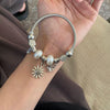 Wholesale Alloy Electroplated Little Fresh Style Sunflower Beaded Diy Bracelet
