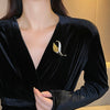 Wholesale Alloy Electroplated Natural Style Flower Pattern Wheat Ear Brooch For Women