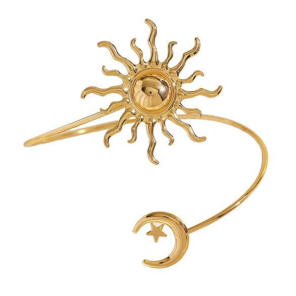 Wholesale Alloy Electroplated Open Arm Bracelet Minimalist Fashion Hand Accessory