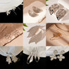 Wholesale Alloy Electroplated Simple Plant Flower And Leaf Pattern Pin Earrings For Women
