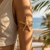 Wholesale Alloy Electroplated Starfish Adjustable Open Bracelet Modern Minimalist Animal Style Accessories