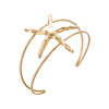 Wholesale Alloy Electroplated Starfish Adjustable Open Bracelet Modern Minimalist Animal Style Accessories