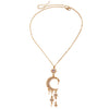 Wholesale Alloy Electroplated Sun Moon Star Cloud Universe Pattern Necklace And Earring Set For Women