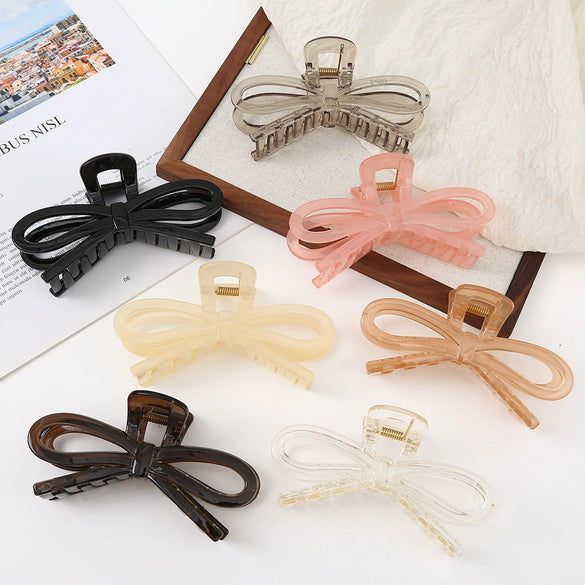Wholesale Alloy Electroplated Women's Fashionable Transparent Shark Hair Clip