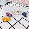 Wholesale Alloy Electroplating Geometric Fan Jewelry Accessories Earrings Pendant