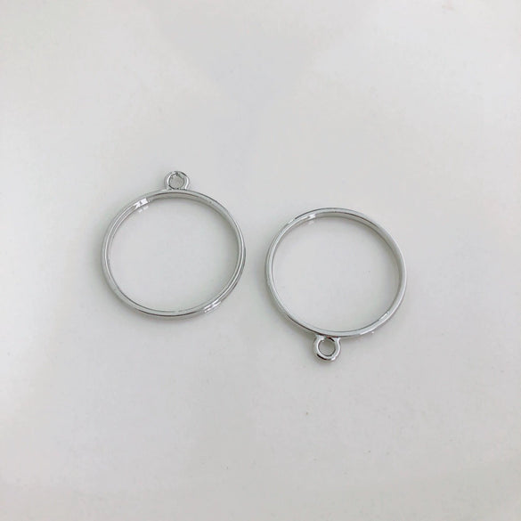 Wholesale Alloy Electroplating Geometric Heart Drop Double Hanging Earrings Pendant Jewelry Accessories