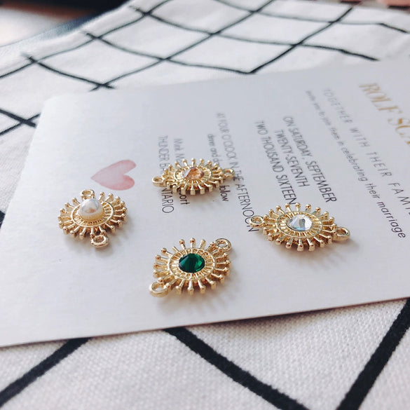 Wholesale Alloy Electroplating Handmade Jewelry Accessories Oil Drop Pendant