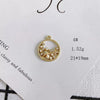 Wholesale Alloy Electroplating Jewelry Accessories Star Love Lock Hollow Inlay Small Pendant