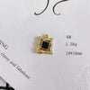 Wholesale Alloy Electroplating Jewelry Accessories Star Love Lock Hollow Inlay Small Pendant